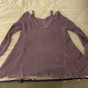 Free people cold shoulder sweater